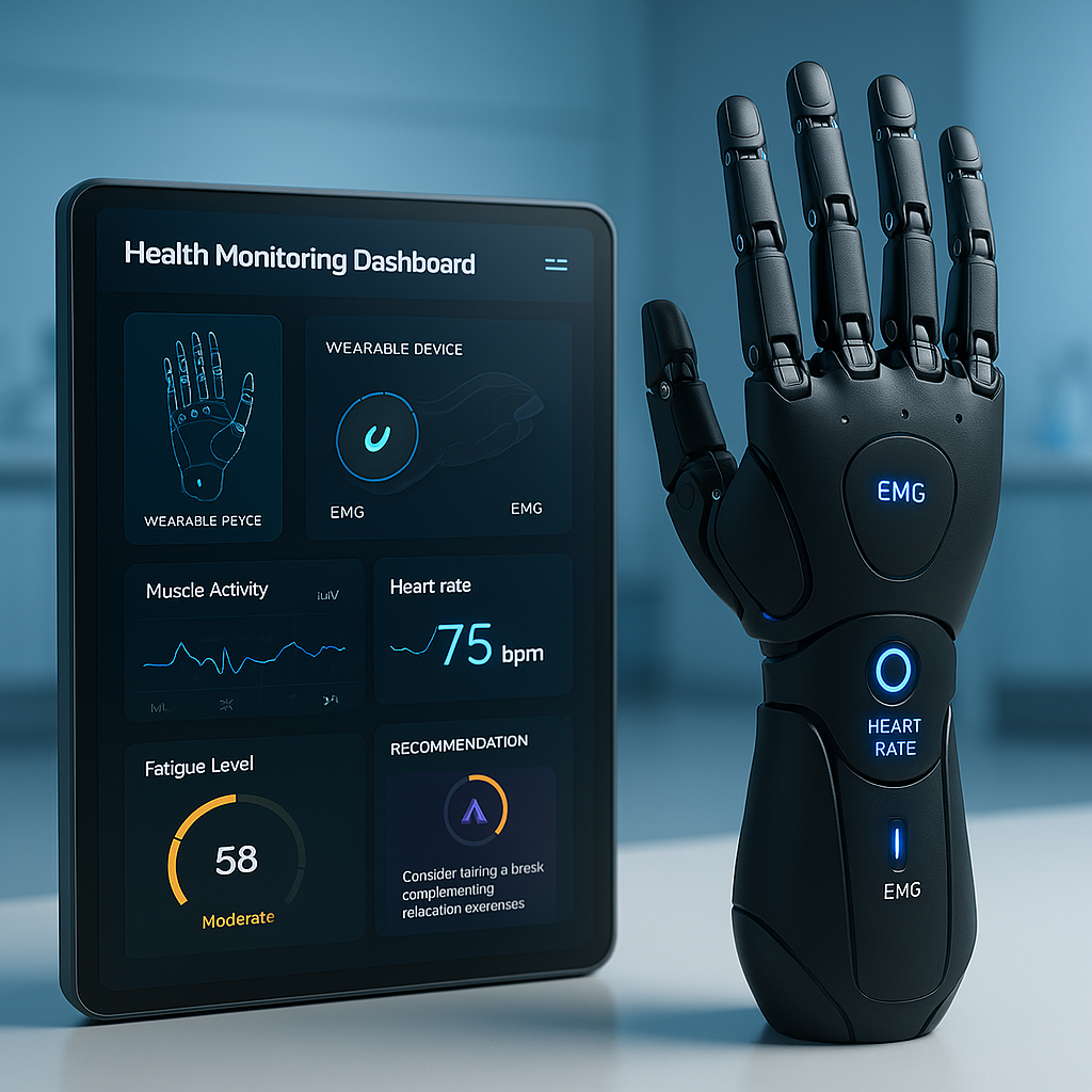 Tangan Bionik dengan Dashboard Monitoring